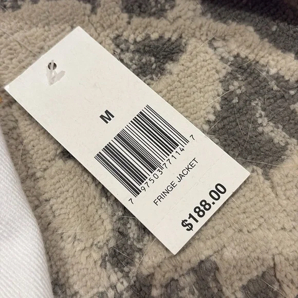 NWT BLANKNYC white denim “Fringe Jacket” - Picture 6 of 11